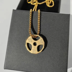 Fitness Dumbbell Weight Barbell Pendant Necklace Stainless Steel Sport Jewelry - Picture 1 of 15