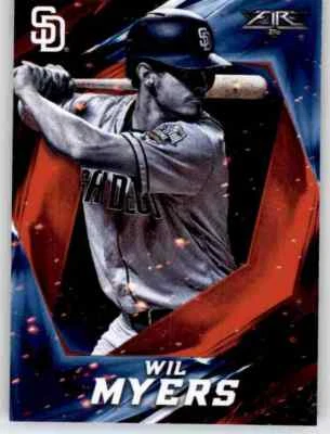 2017 Fire Wil Myers Foil Base Card MLB PWE Padres #87 - Image 1 of 2