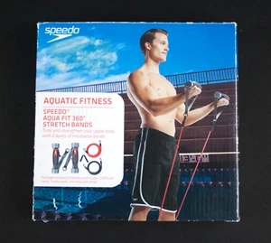 Speedo Aqua Fit 360" Stretch Bands Resistance Band Set Yoga Pilates Abs Exercise - Picture 1 of 2