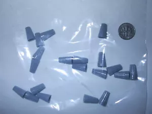 20 ea. - Grey Wire Nuts, 22-16 AWG Twist-on Electrical Connectors - Picture 1 of 3