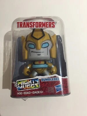 MIGHTY MUGGS Transformers 003 Bumblebee SPINNING HEAD ACTION FIGURE NEW - Image 1 of 4