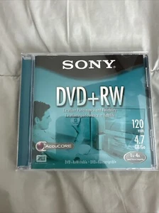 SONY DVD+RW 120 min. 4.7GB RW Re-writable 1 Case 1 Disc - Picture 1 of 2