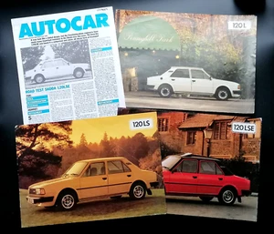 Skoda Estelle 1984 dos folletos de ventas y pruebas en carretera - 120L 120LS 120LSE - Imagen 1 de 10