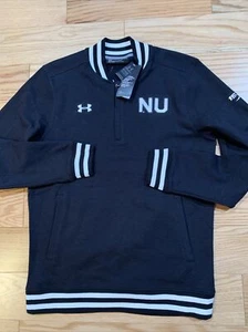 Under Armour Men's Northwestern Wildcats CFP Double-Knit Quarter-Zip Shirt S - Picture 1 of 7