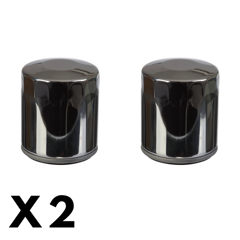 Paquete de 2 filtros de aceite blancos para Harley FXE 1340 Super Glide 1983-1984 Foto 1 de 1