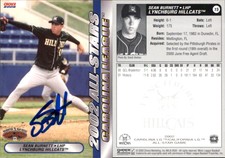 Sean Burnett Signed 2002 Choice California-Carolina League All-Stars #15 Card