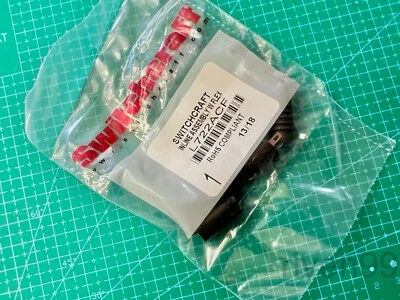 Switchcraft L722ACF 5.5 x 2.0mm Inline Flex Coaxial Barrel Jack, Copper Alloy,5A - Image 1 of 4