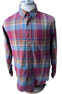 Camisa Pendleton Lobo Multicolor A Cuadros Mezcla Lana/Algodón Abotonada Para Hombre’s L - Imagen 1 de 9