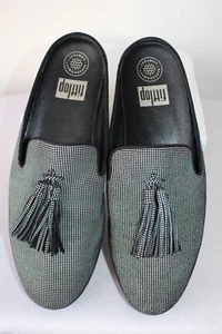Fitflop Women's Casual Comfort Shoes Mules Micro Houndstooth UK 7 - Picture 1 of 16