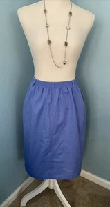 Falda Para Mujer Alfred Dunner Recta Modesta BOLSILLOS Talla 8 Clásica Elástica Usada en Excelente Condición - Imagen 1 de 7