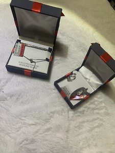 Sterling Silver Diamond Earrings And Bracelet Set - Picture 1 of 11