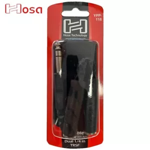 Hosa YPP-118 1/4 in TRSF to Dual Female 1/4 in TRS Stereo Splitter Y Cable - Picture 1 of 2
