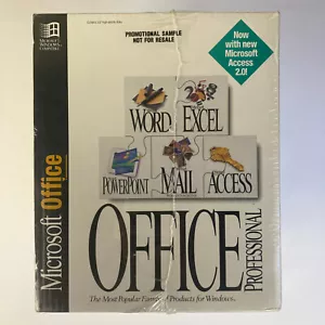 1994 Microsoft Office Professional Set 4.3 Vintage MS DOS Windows 3.1 - Picture 1 of 19