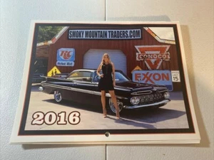 Memorabilo calendario de autos clásicos 2016 Smoky Mountain Traders calendario - Imagen 1 de 15