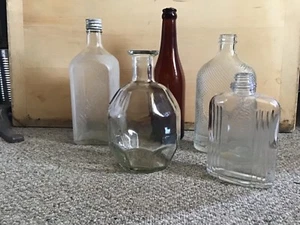 Instant Collection 5 Bottles - liquor, beer - No labels, but distinct features - Picture 1 of 10