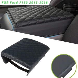 Für Ford F150 2015-2018 Wagen Leder Armlehne Abdeckung Schützen Konsole - Picture 1 of 8