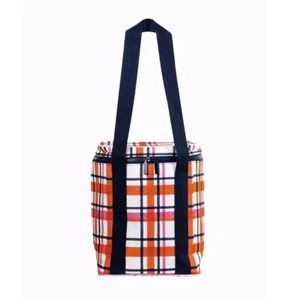 Kate Spade Spring Plaid Picnic Cooler Bag - Picture 1 of 10