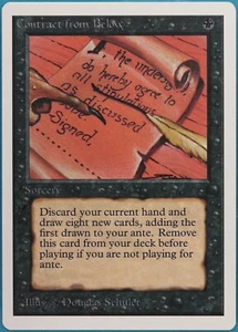 Contract from Below Unlimited NM print lines on back Magic Card 370880 ABUGames - Picture 1 of 2