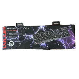 Vivitar LVLup LU734 Pro Gaming Keyboard w/Multi Color LED Keys Factory Sealed - Picture 1 of 4