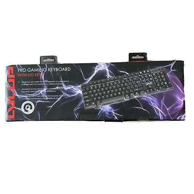 Vivitar LVLup LU734 Pro Gaming Keyboard w/Multi Color LED Keys Factory Sealed - Image 1 of 4