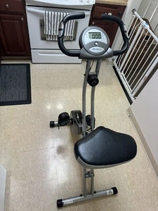 exerpeutic folding magnetic upright bike with pulse 1200 - Picture 1 of 9