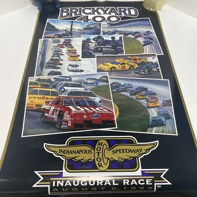 Brickyard 400 Aug.6, 1994 Inaugural Race Original Poster Indianapolis MS 22"X36" - Image 1 of 4