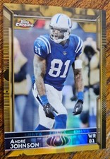 2015 TOPPS CHROME ANDRE JOHNSON GOLD REFRACTOR NFL CARD #96 SP /50 NM-MT *YCC*