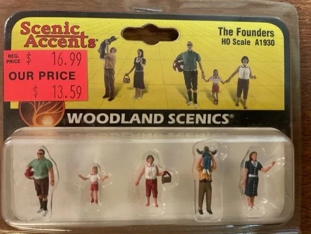 Woodland Scenics A1930 HO Scenic Accents The Founders Figures (Set of 5) - Image 1 of 1