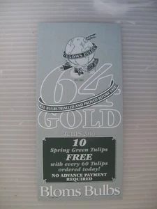Bloms Bulbs - Tulips 2016 - leaflet - Foto 1 di 1