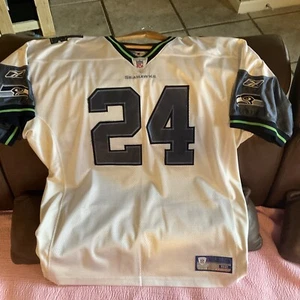 100 % authentisches Reebok On Field Seattle Seahawks #24 Shawn Springs Trikot 52 - Bild 1 von 9