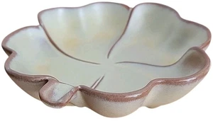 Vintage Frankoma Keramik 4 Blatt Kleeblatt #223 Schmuck Süßigkeiten Schale Wohndeko Geschenk - Bild 1 von 5