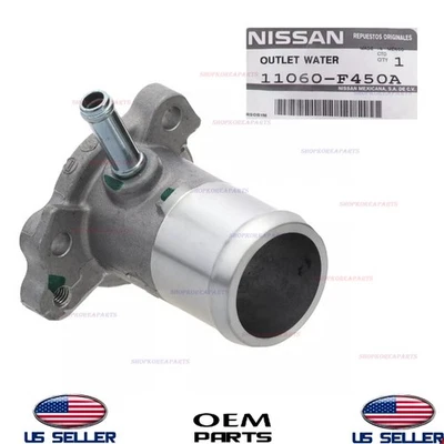 Tomada de água genuína 2.4L Nissan 1998-2004 Frontier 2000-2004 Xterra 11060-F450A - Imagem 1 de 2