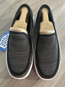 Hey Dude Sunapee With Sport Mesh Black Canvas Shoes 41273-001 Size W8 - Picture 1 of 8