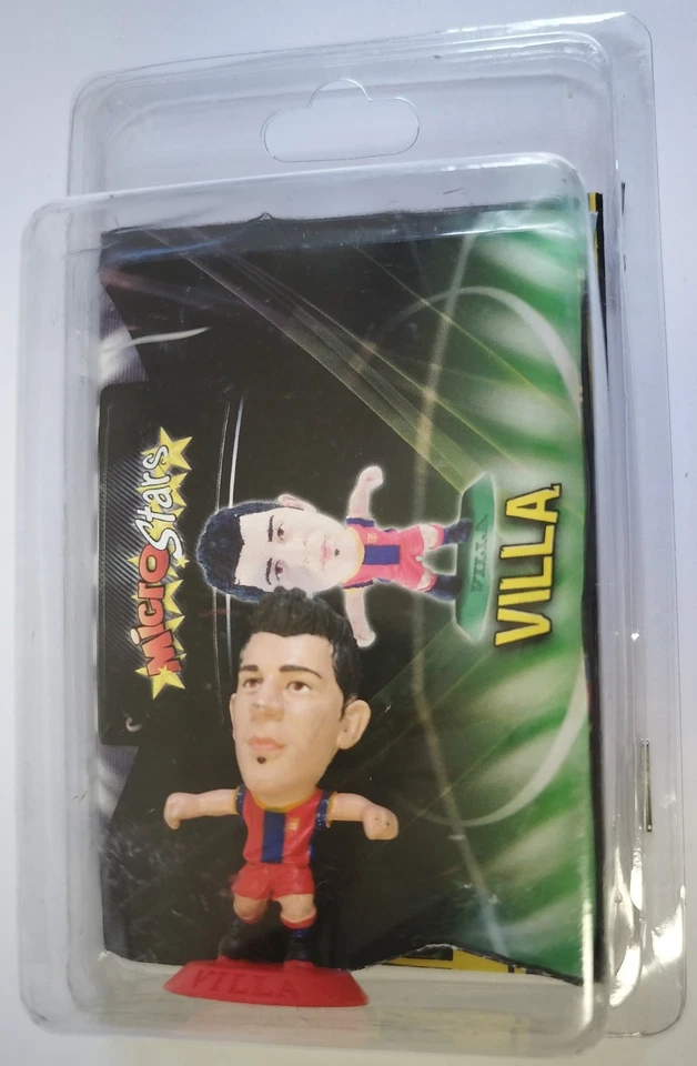 MicroStars Serie 4 2010-11 David Villa Barcelona Base Roja con Póster Foto 1 de 1