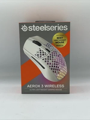 SteelSeries Aerox 3 Wireless Optical Gaming Mouse - Snow ( 2022 Edition) - Image 1 of 4
