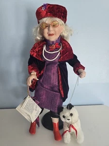 Duck House Collectable Grandma Doll 17" Walking Plush Cat With Stand - Picture 1 of 16