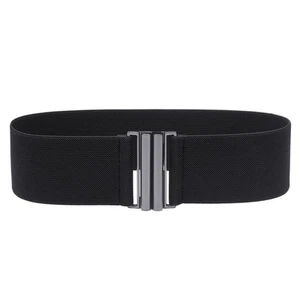 Women's Wide Elastic Waist Belt Cinch Belt Trimmer Stretch Waistband Stylish - Picture 1 of 7