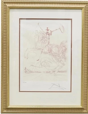 Litografía sobre papel firmada y numerada Salvador Dalí "Don Quijote" Foto 1 de 4
