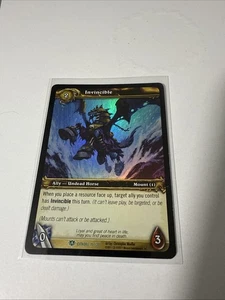 Warcraft WOW TCG Icecrown Citadel Invincible 15/30 Rare Foil - Picture 1 of 2