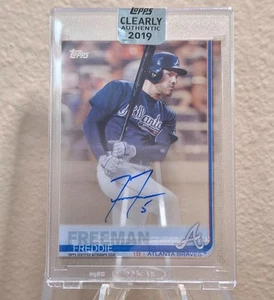 2019 Topps Clearly Authentic #CAA-FF Freddie Freeman - On Card Auto Topps Sealed - Picture 1 of 2