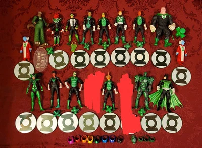 Enorme Lote de 16 Figuras de Acción DC Direct Green Lantern Corps G'Nort Salaak Batman Foto 1 de 4