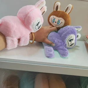 Cartoon Labubu Animal Slap Bracelets Plush Slap Bracelets Stuffed Huggers Sl$a - Picture 1 of 13