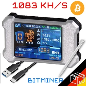 Bitcoin Nerdminer V2 Lotterie Miner + 3D  Gehäuse 1083 KH/S Nerd Miner 1024 - Bild 1 von 3