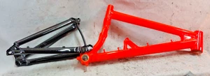 2020 Mongoose Teocali Full-Suspension MTB Bike Frame 14" Small FS Soft-Tail Cafe - Picture 1 of 16