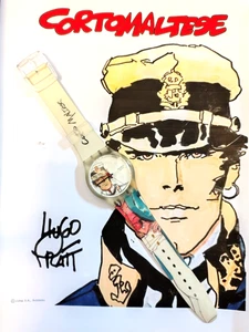 Swatch NOS Special Edition SUJZ106 Corto Maltés + Impresión Reloj de Pulsera - Imagen 1 de 17