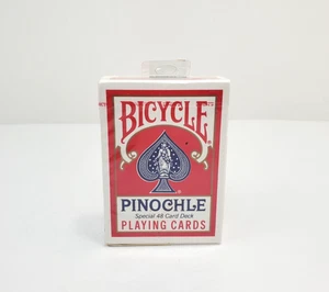 Bicycle Pinochle Playing Cards – Special 48-Card Red Deck NEW & SEALED - Picture 1 of 3
