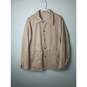 Vintage Sears Leisure Life hellbraune Cordjacke mit Knopfleiste Oberteil Herren 44 (Large) - Bild 1 von 4