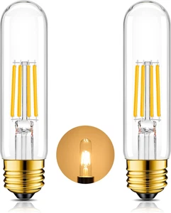 Dimmable E26 T10 LED Bulb 4W 40 Watts,Tube Light Bulbs,Skinny Long Tubular Light - Picture 1 of 12