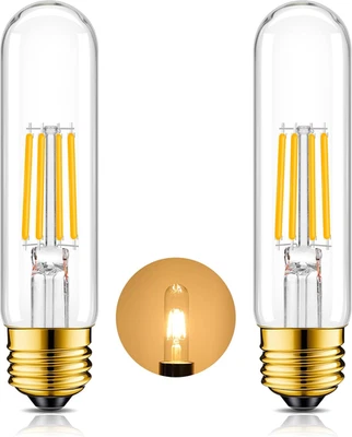 Dimmable E26 T10 LED Bulb 4W 40 Watts,Tube Light Bulbs,Skinny Long Tubular Light - Image 1 of 4