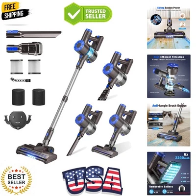 Cordless Vacuum Cleaner, Super Power Suction Stick Vacuum Cleaners with 2200 ... - Image 1 of 4